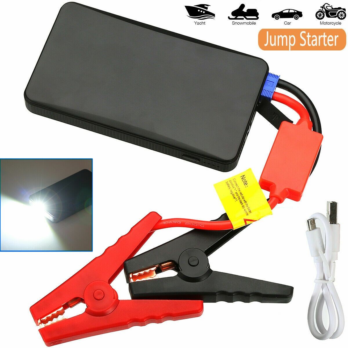 Portable Car Jump Starter 20000mAh Power Bank Battery Charger Booster Pack US