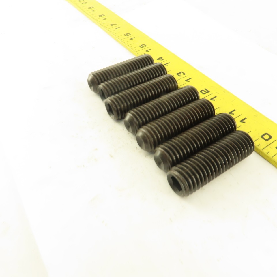 5/8″-11 x 2″ Cup Point Socket Head Set Screw Lot Of 7