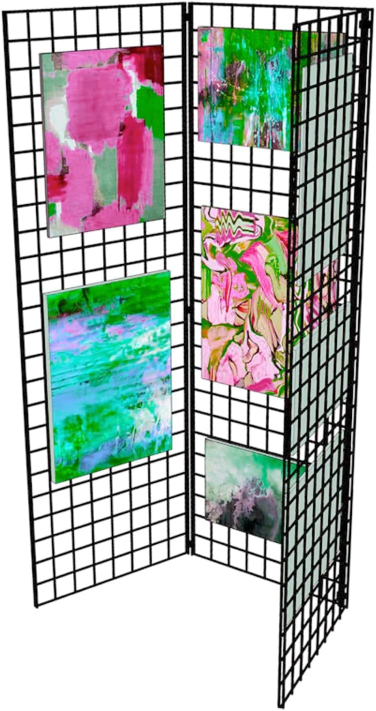 – Commercial Grade Gridwall Art Display Panels-Z Unit Includes Three 2’X6’Panels