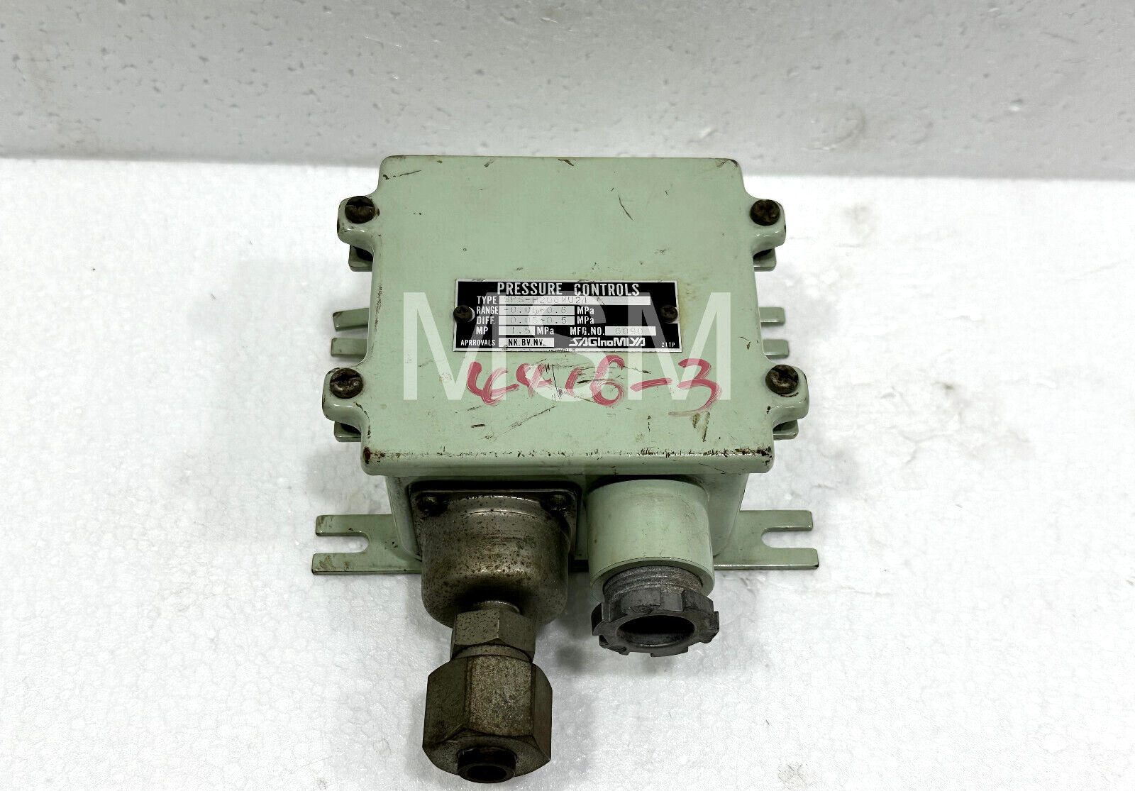 Saginomiya SPS-H206WU2 Pressure Controls -0.6~0.6 MPa