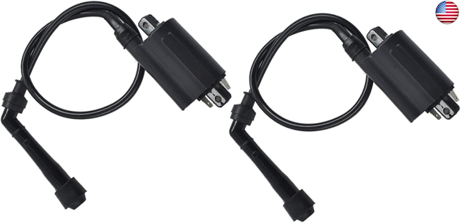 waltyotur 2Pcs Motorcycle Ignition Coils Replacement for Kawasaki EX500 EX500A