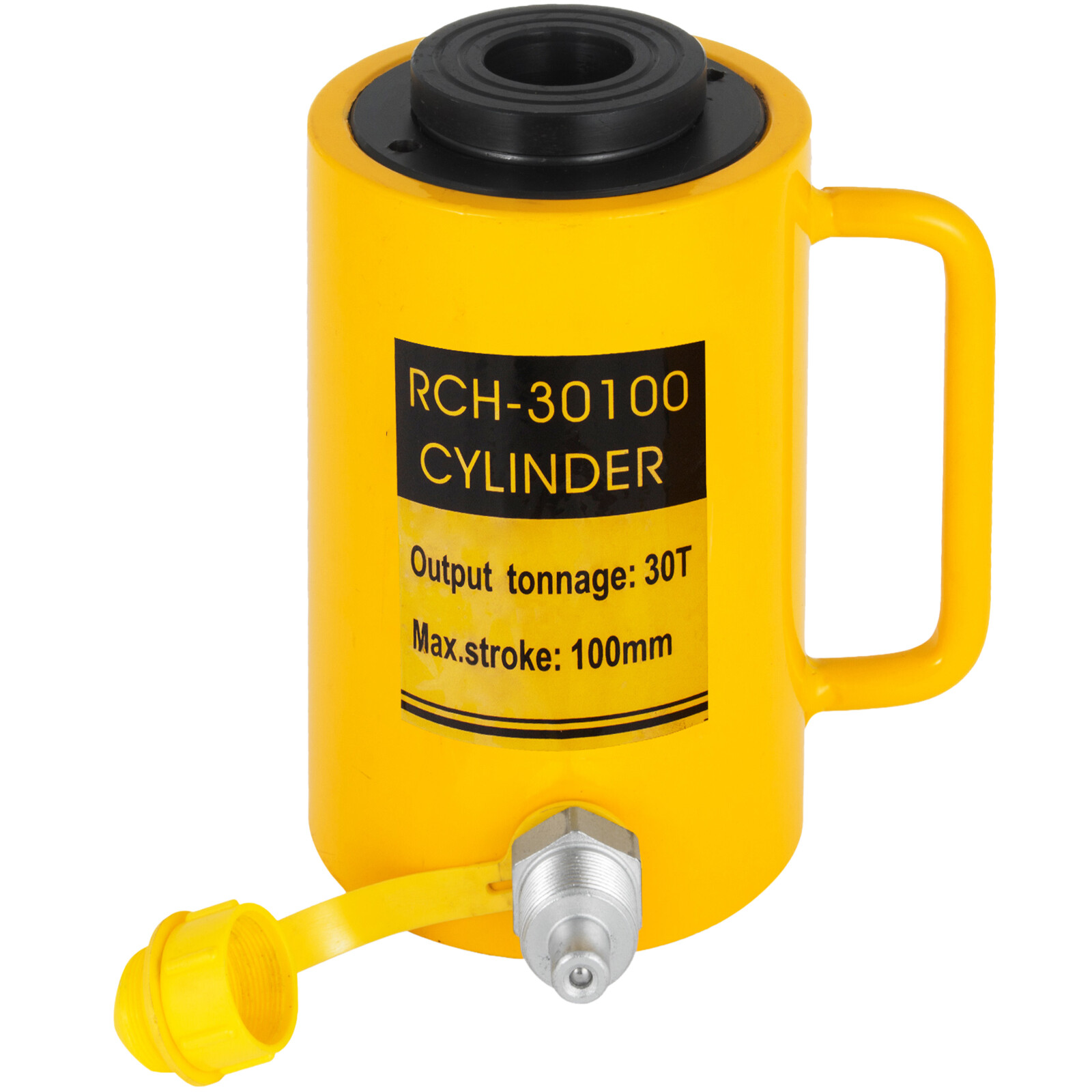 VEVOR Hollow Plunger 30Ton 4″Stoke/ 100mm Hydraulic Cylinder Jack Single Acting