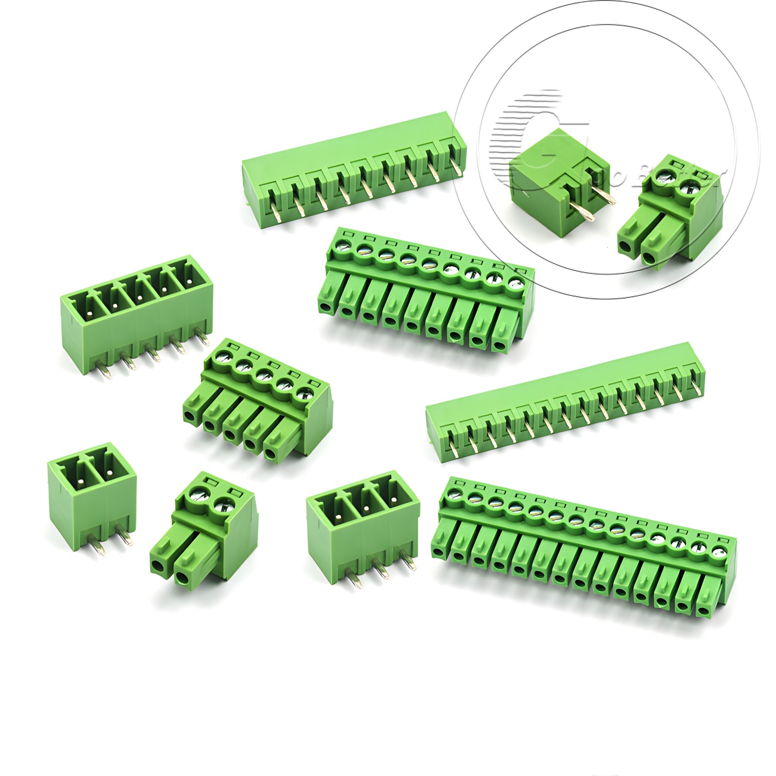 3.5mm Pitch PCB Terminal Block Plug-in Screw Connector 2Pin – 24Pin Plug / Pin