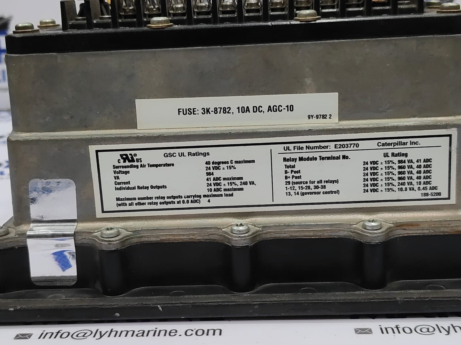 CATERPILLAR CONTROL PANEL E203770 (159-1798)