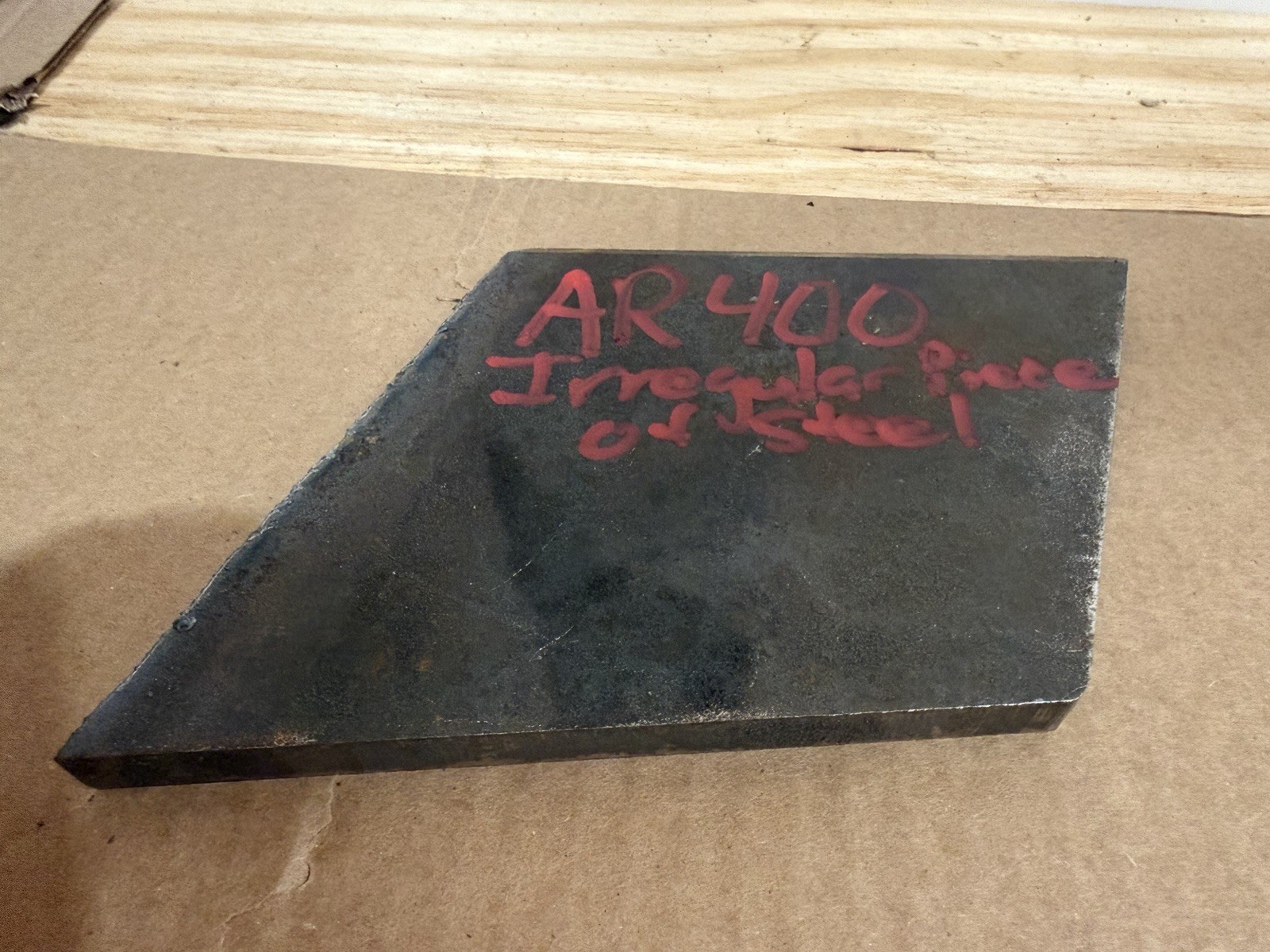 Irregular Piece of Abrasive Resistant Steel Plate – AR400 – 1/2” Thickness