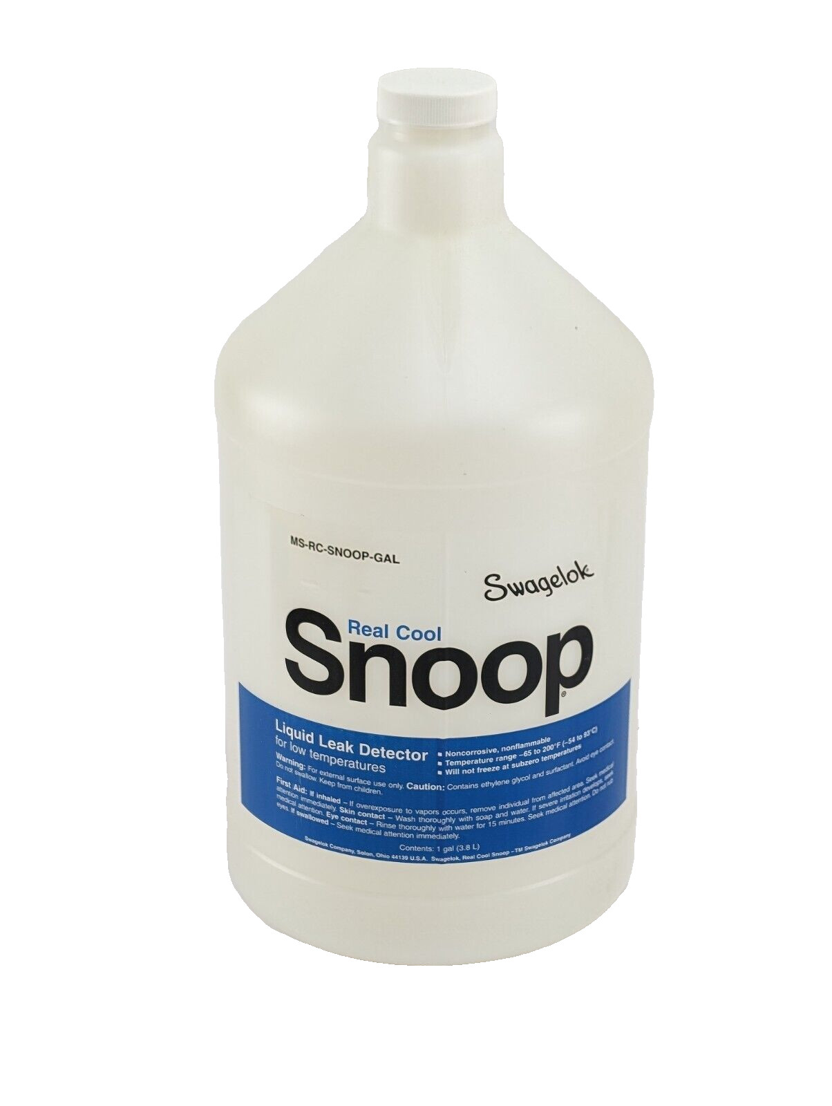 Swagelok MS-RC-SNOOP-GAL Real Cool Snoop® Liquid Leak Detector 1 GAL (3.8L)