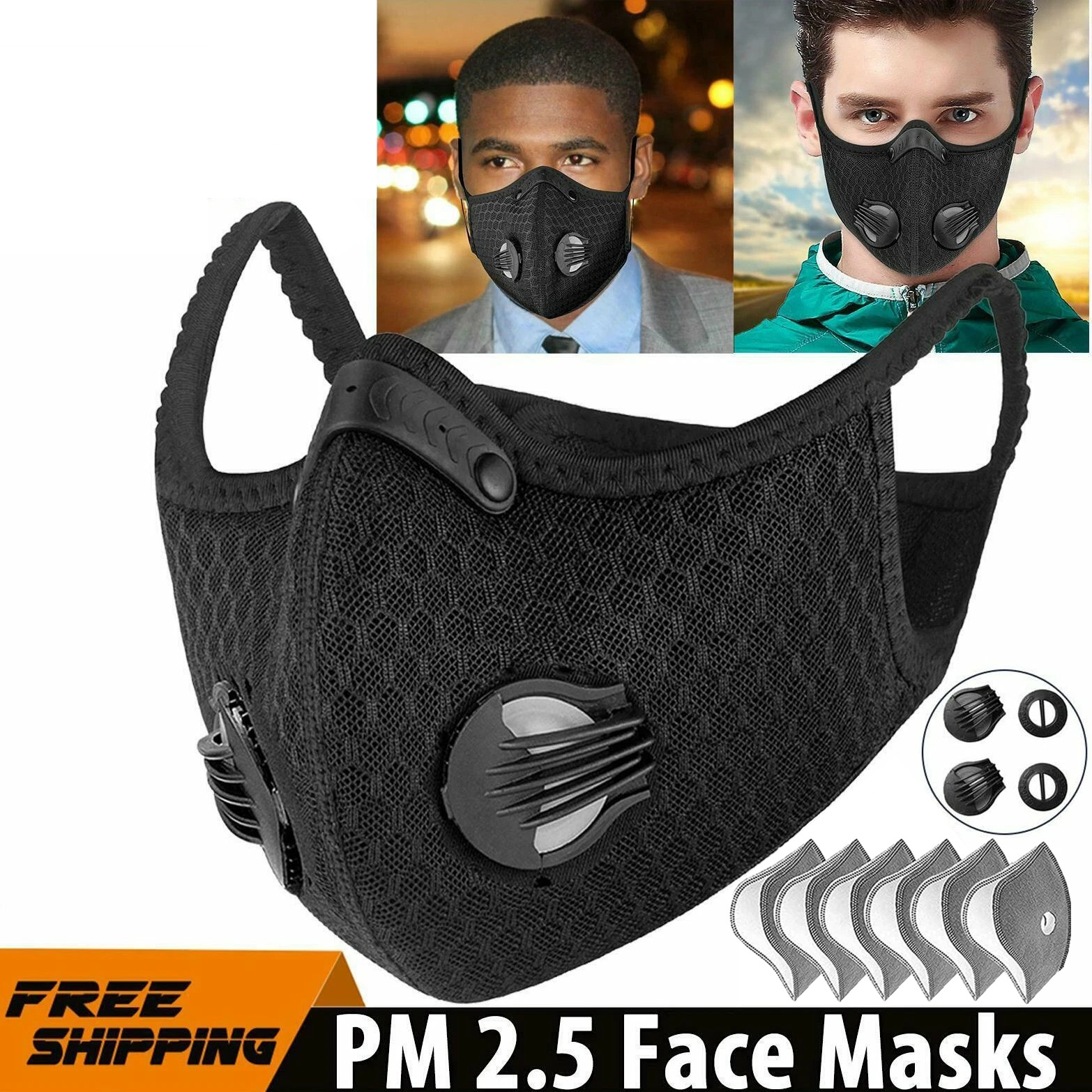 Washable & Reusable Half-Face Shield – Anti-Dust/Pollution Protective Facepiece