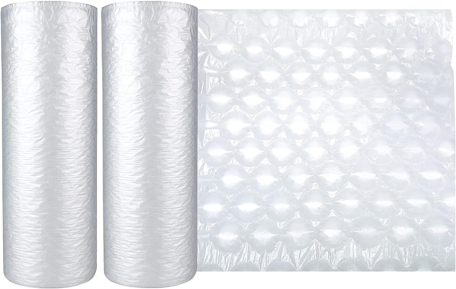 2 Pack 984ft x 16″x12″ Air Cushion Machine Film Bubble Pillow Packaging Roll
