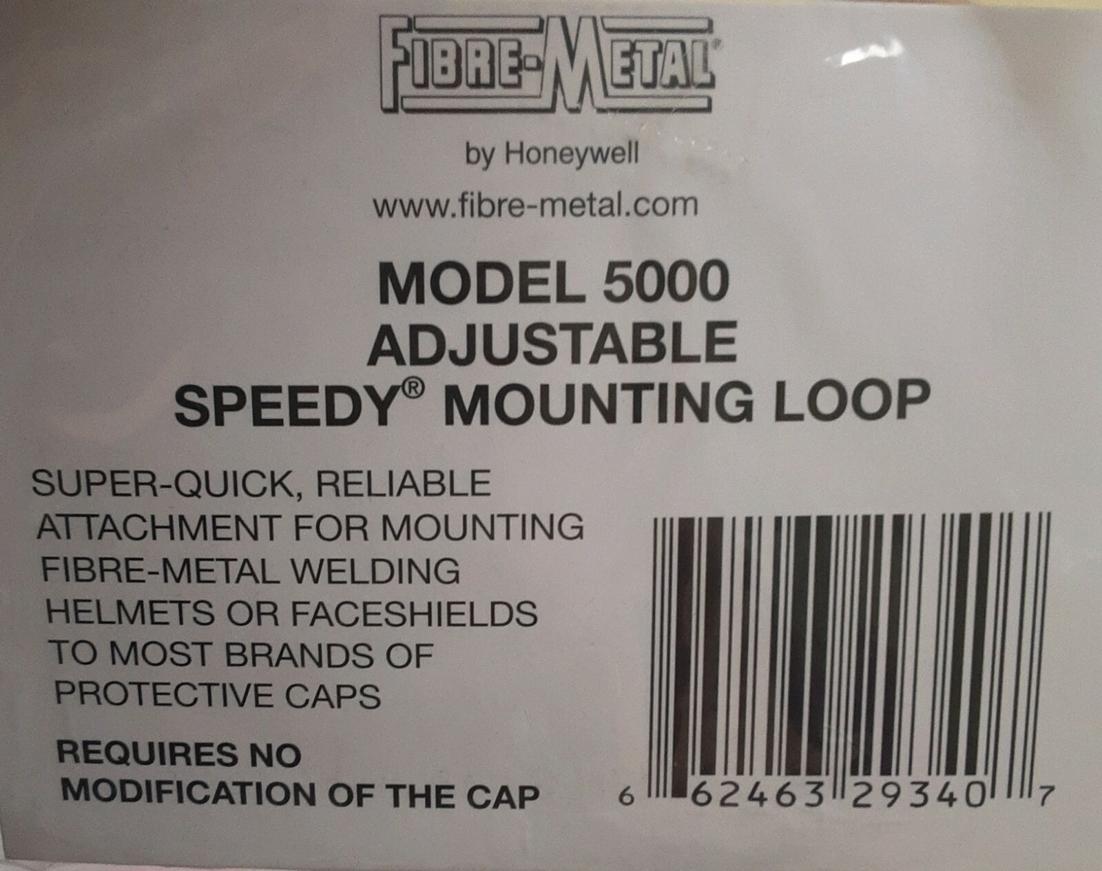 Honeywell Fibre-Metal Speedy® Loop Attachment Adapter Headband Kit 5000 NEW!