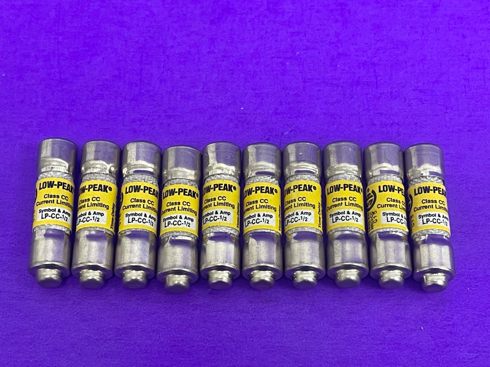 Bussmann LP-CC-1/2, 0.5A 600V Current-limiting Time-delay Fuse [Lot of 3]