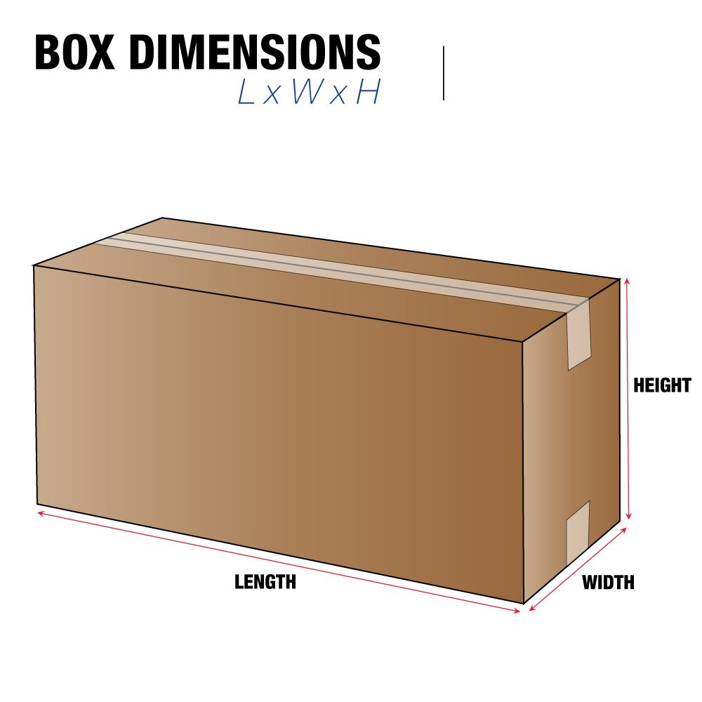22X6X6 Long Corrugated Boxes, Long, 22L X 6W X 6H, Pack of 25 | Shipping, Packag