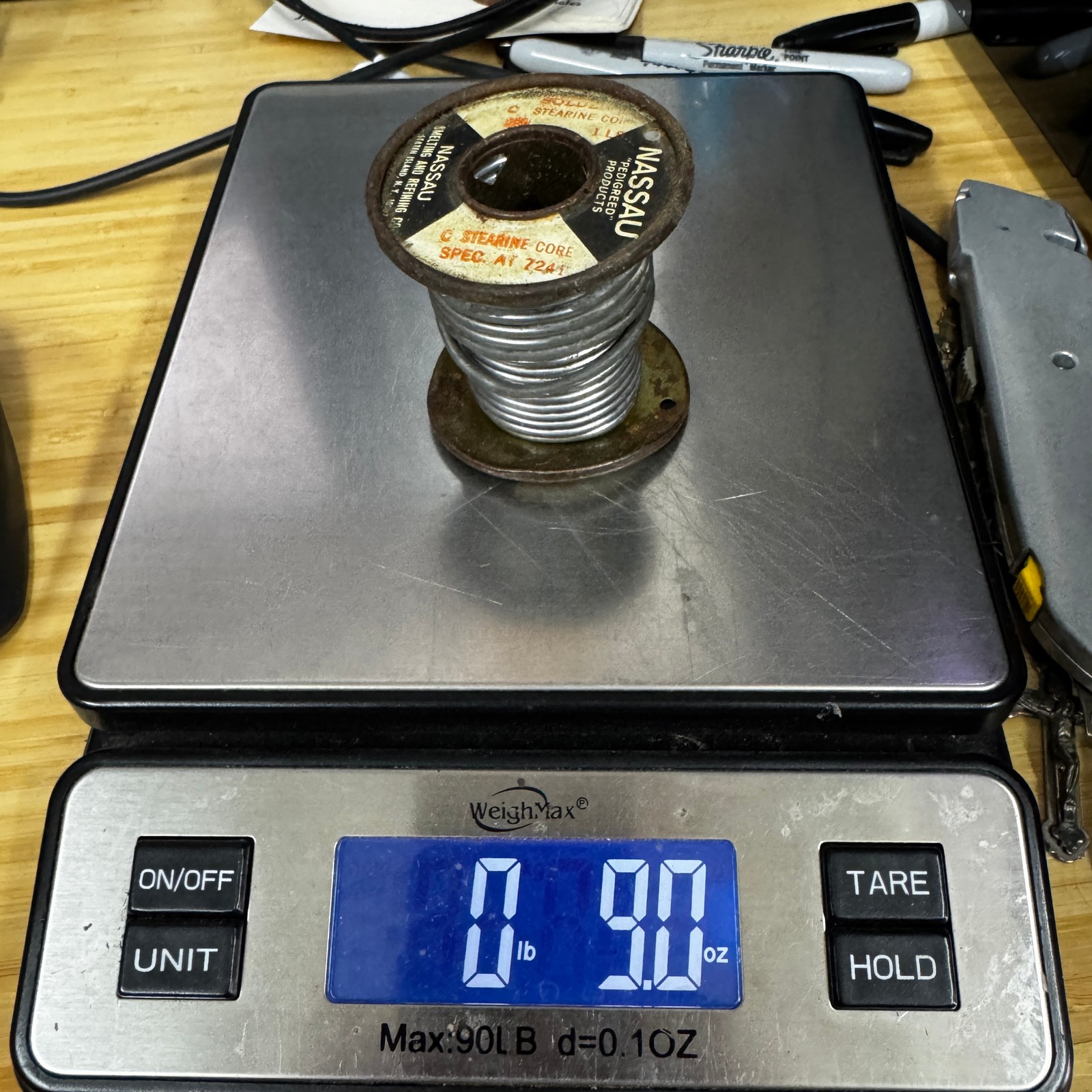 VTG Nassau Rosin Core Solder Spool – 9 Oz – Spec. At 7241