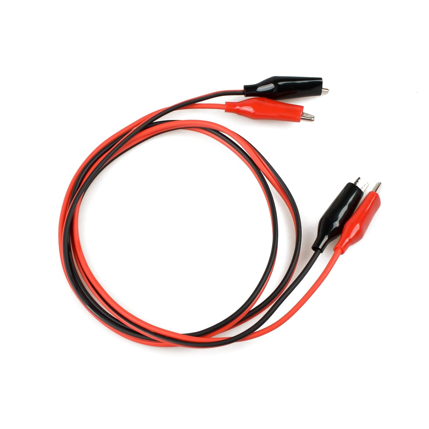 3 Pairs Alligator Clips with Wires Test Cable Red-Black 100Cm Long Adhesive Desi