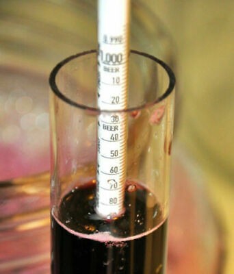 12″ TEST JAR FOR Hydrometer Gravity Meter Alcohol Proof Tralle Beer Wine Upromax