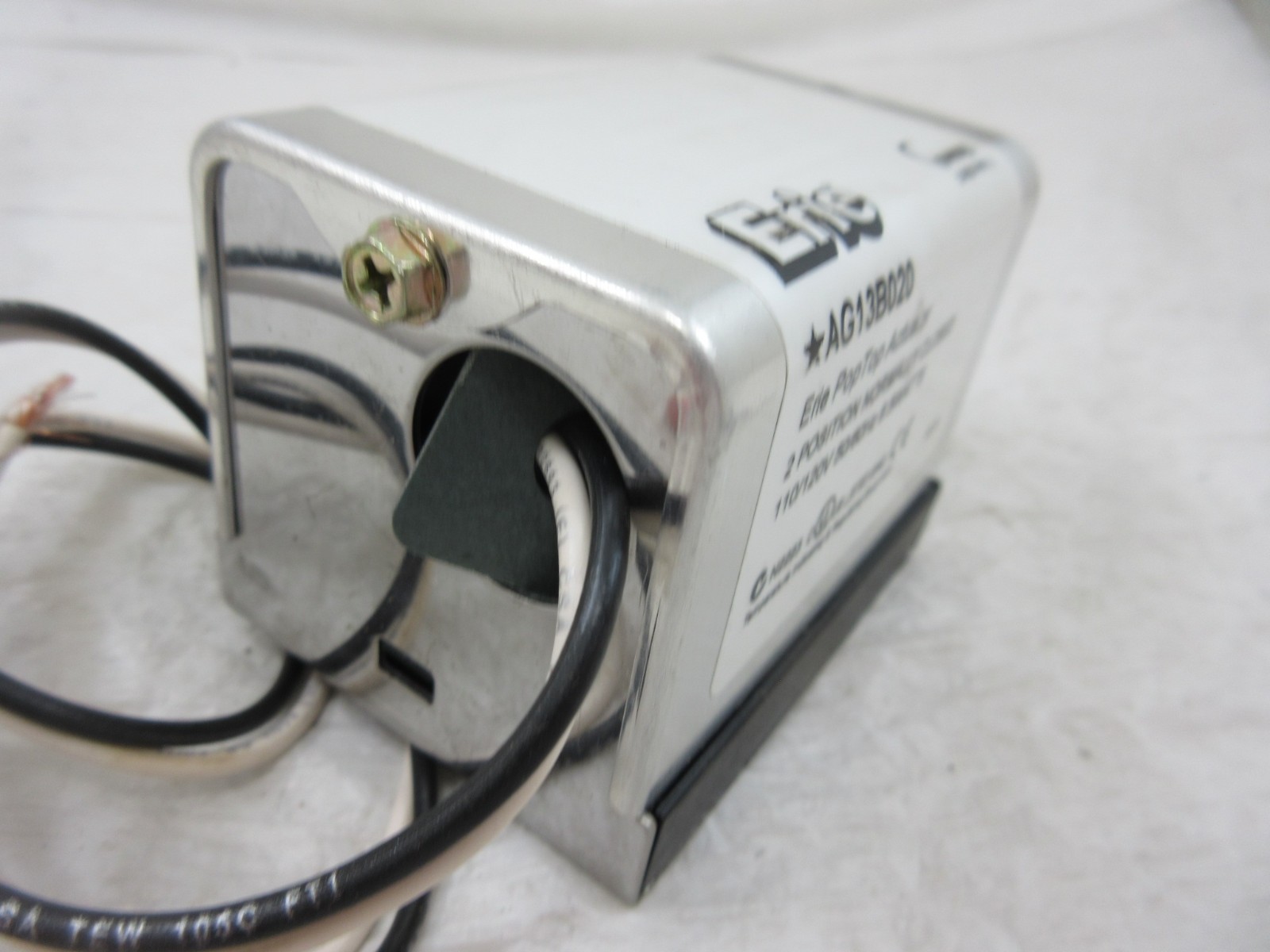 ERIE AG13B020 POPTOP *110/120V* ACTUATOR FOR 2 POSITION NORMALLY CLOSED VALVE