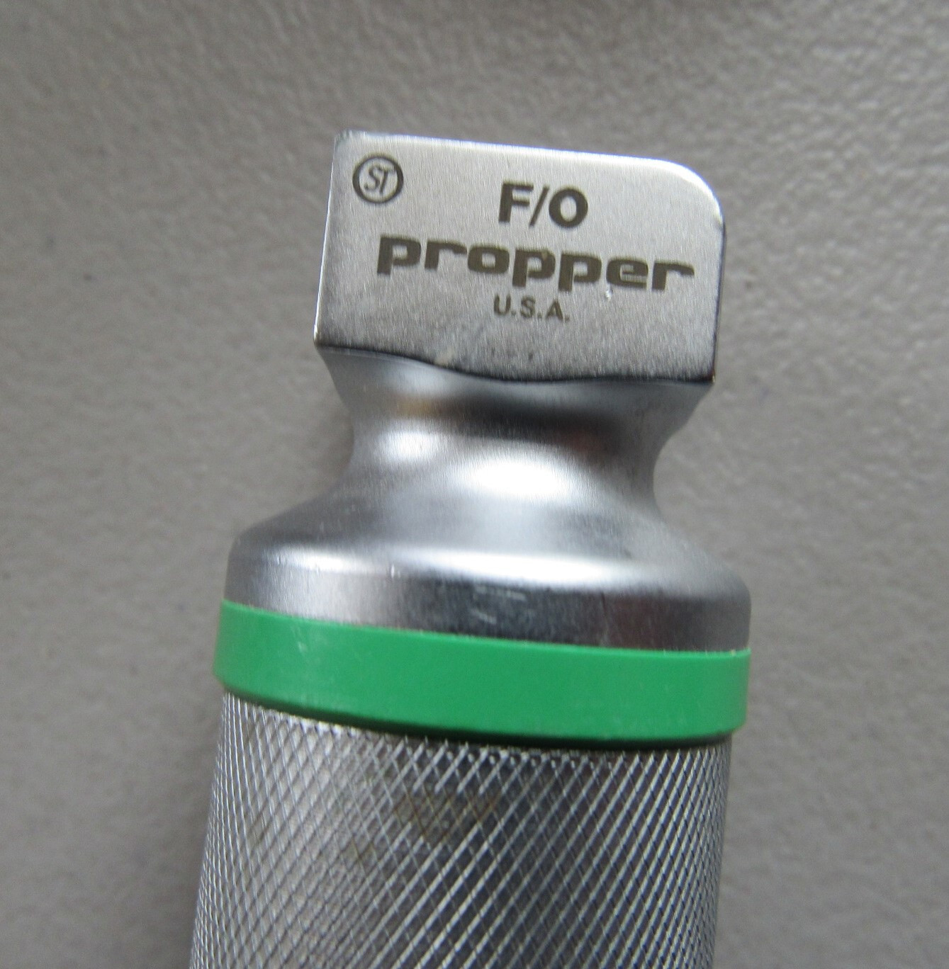 PROPPER Handle F/O Fiber Optic Laryngoscope w/ #2 Miller Blade Tested & Working