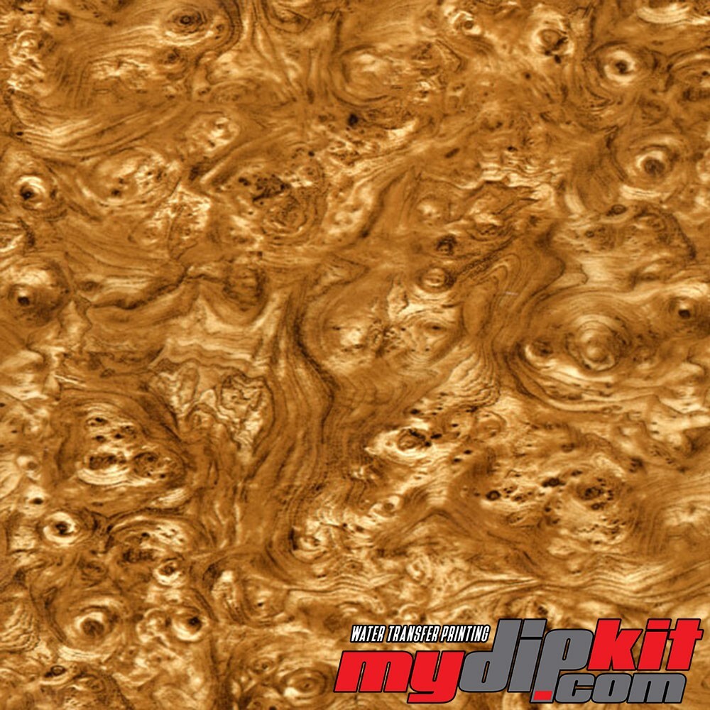 Hydrographic Film Hydrographic Hydro Dip Holland Gold Burl BW-420