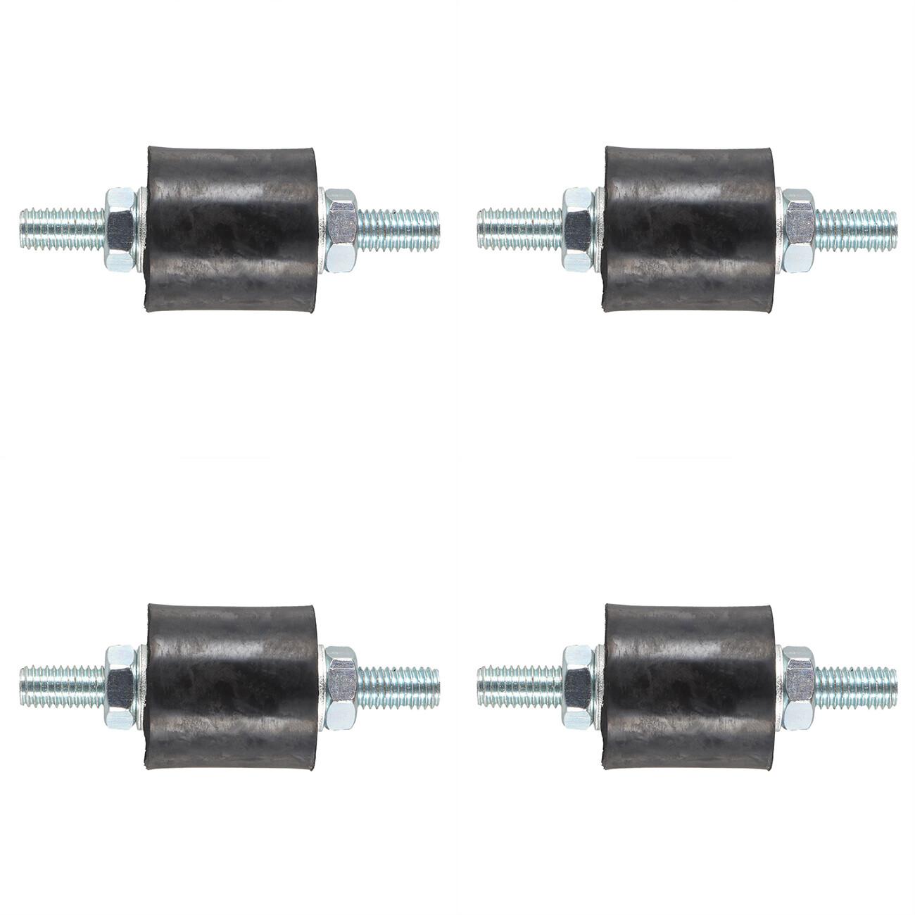 4pcs Anti-Vibration Rubber Isolator Mounts with Studs Shock Absorber, M8-1.25