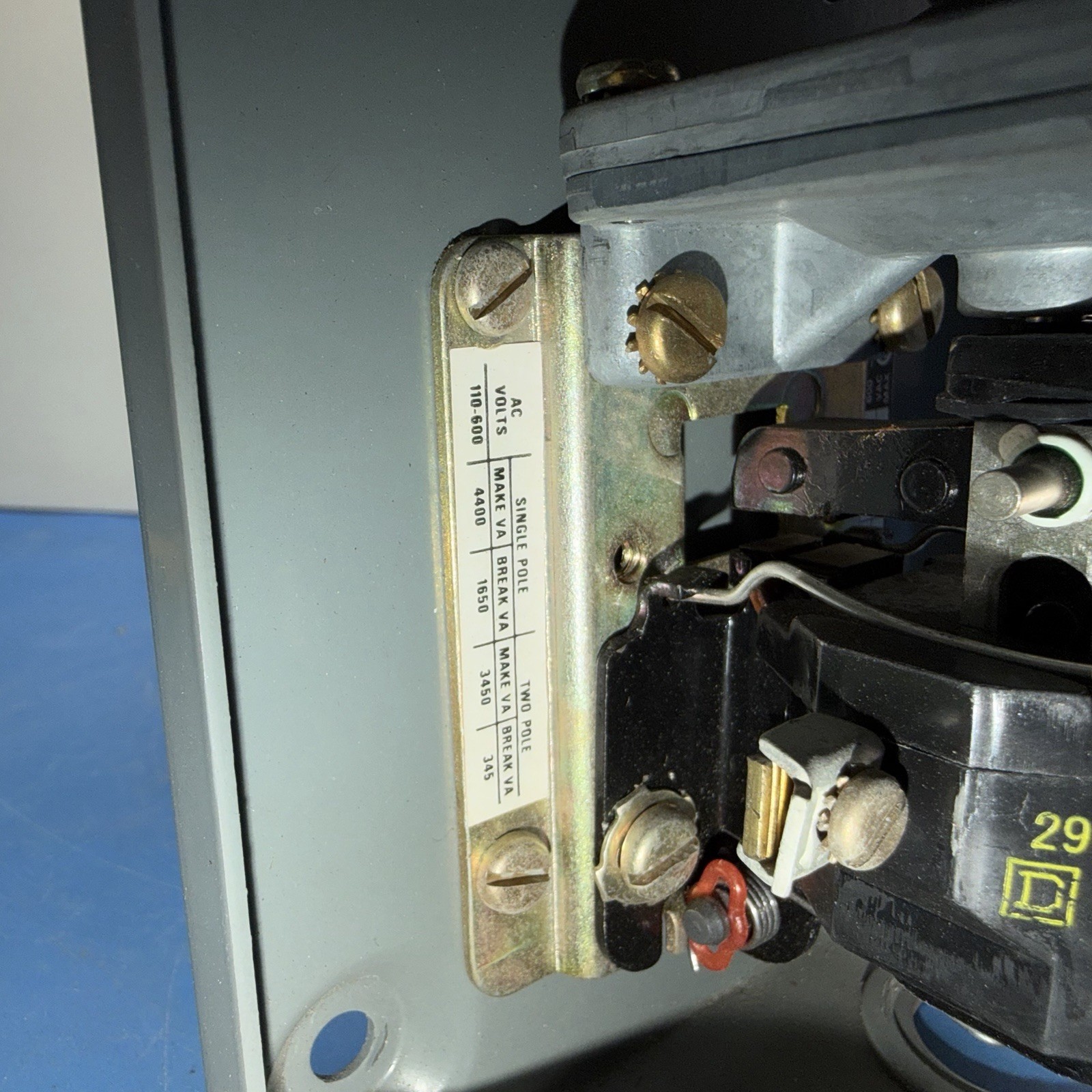 Square D NEMA 1 Electrical Control Enclosure w/ Contactor – Untested