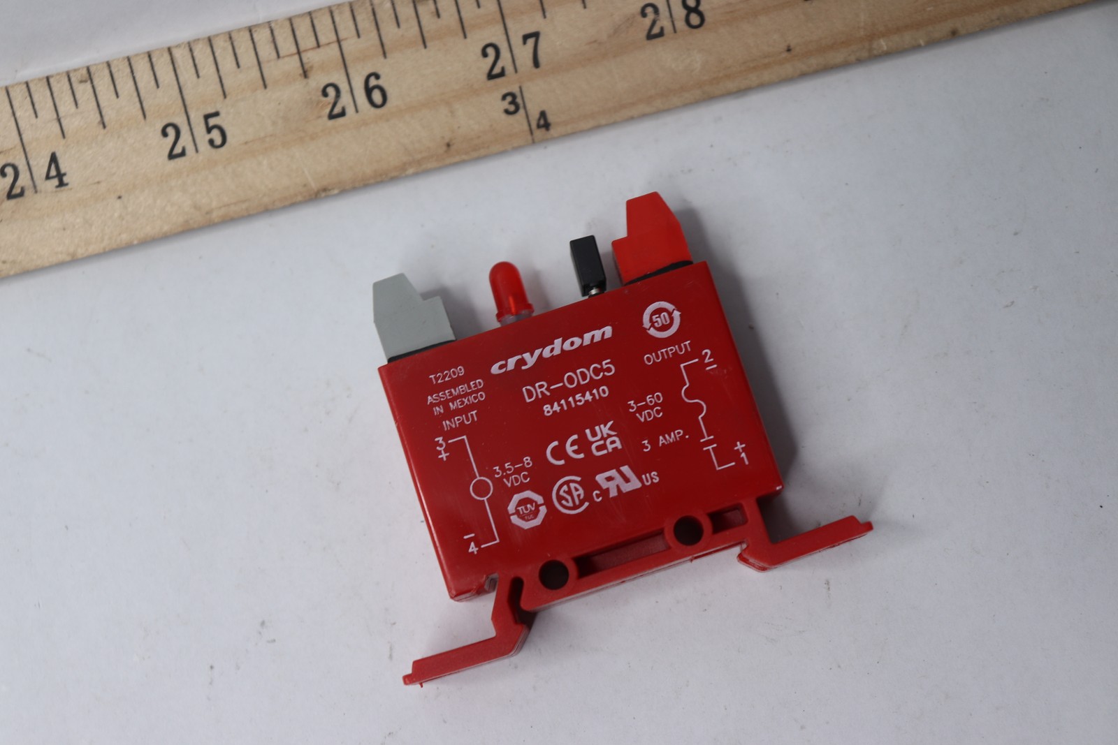 Crydom Output Module Solid State DIN Rail Red 4 to 8V DC 5 to 48V DC