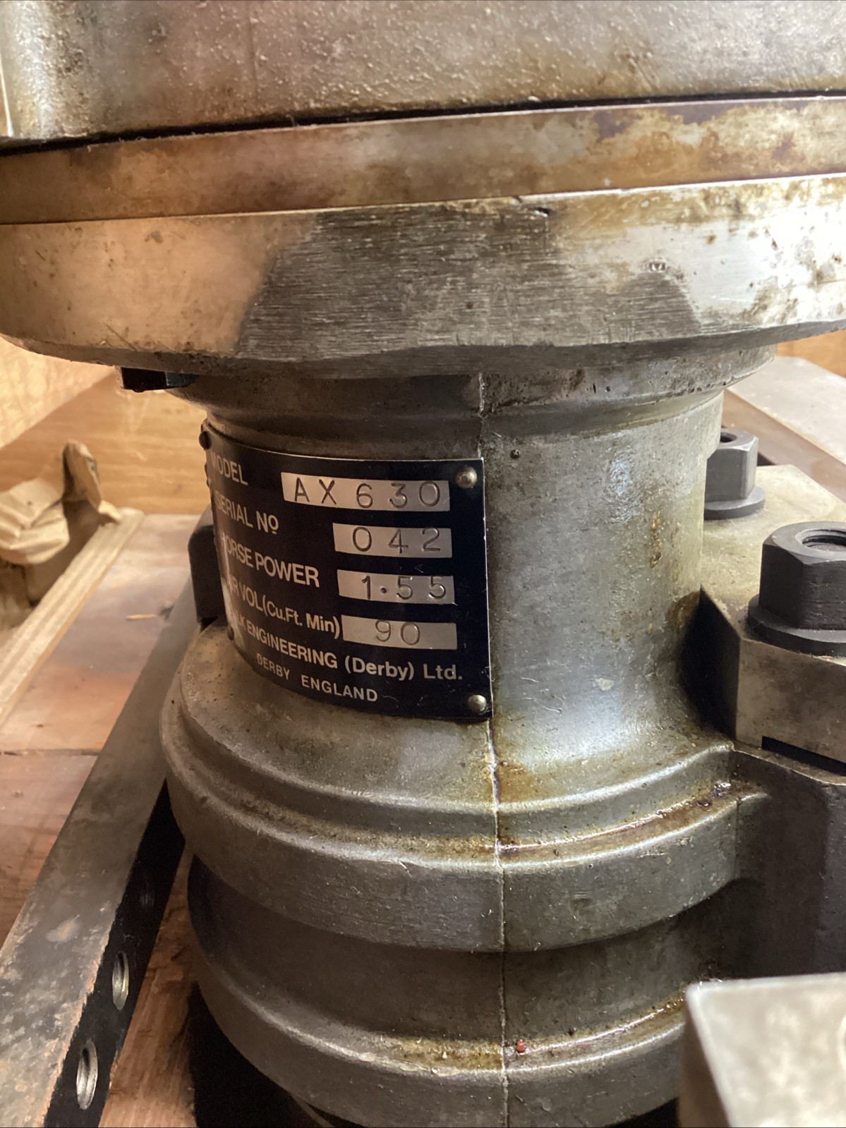 Silk AX630 Internal Flange Facing Machine 1.55HP Air Vol 90 Cu.Ft.Min