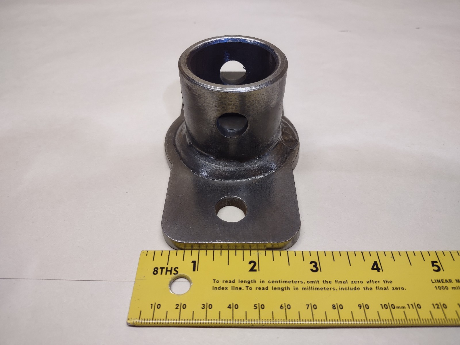 BOLT ON JACK MOUNTING TUBE / SPUD – METAL SWIVEL MOUNT – TRAILER JACK REPLACMENT