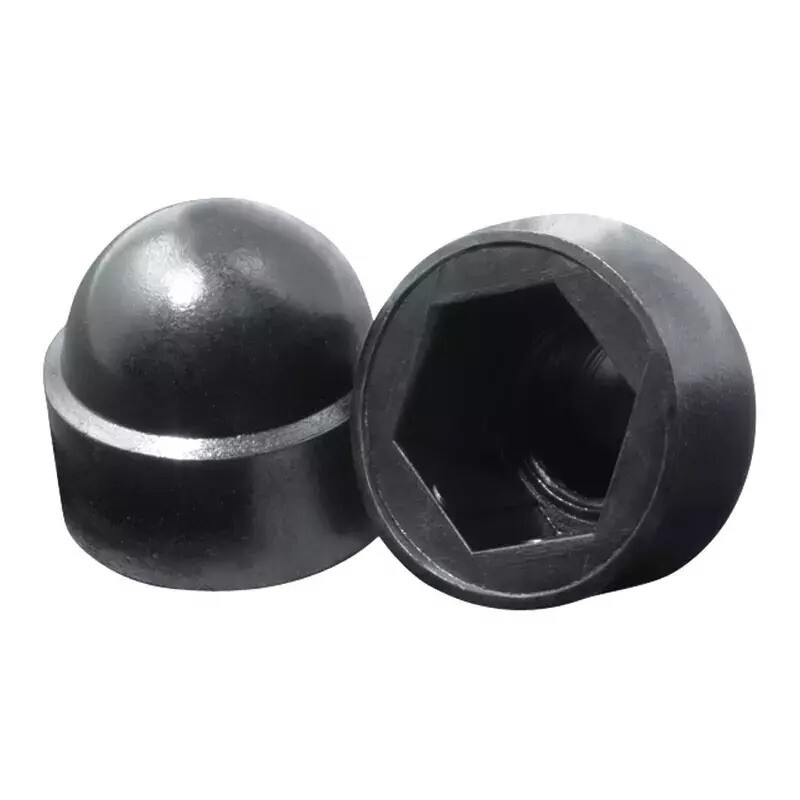 Bolt Protection Cap: 1/4 in Bolt and Nut Protection Black Plastic (Bag Of 500)