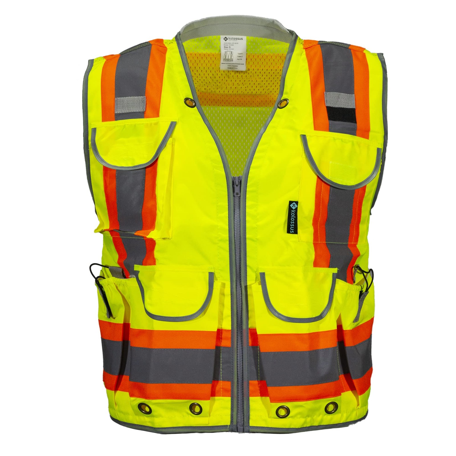 Safety Vest for Men High Visibility Reflective Construction Tactical Vest (Ye…