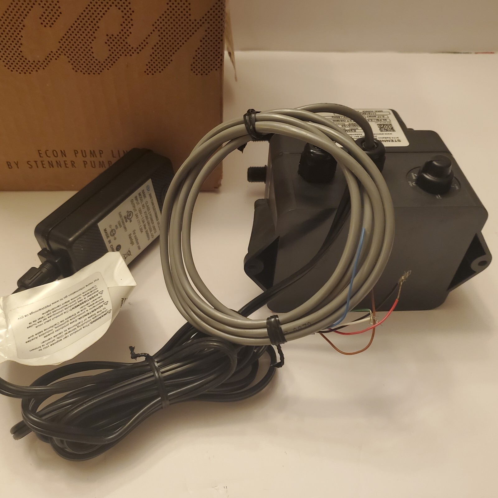 «New» STENNER PUMP E20FXBA2S6 With Cable & Class 2 Power Unit 80PSI 2.7 Oz./min