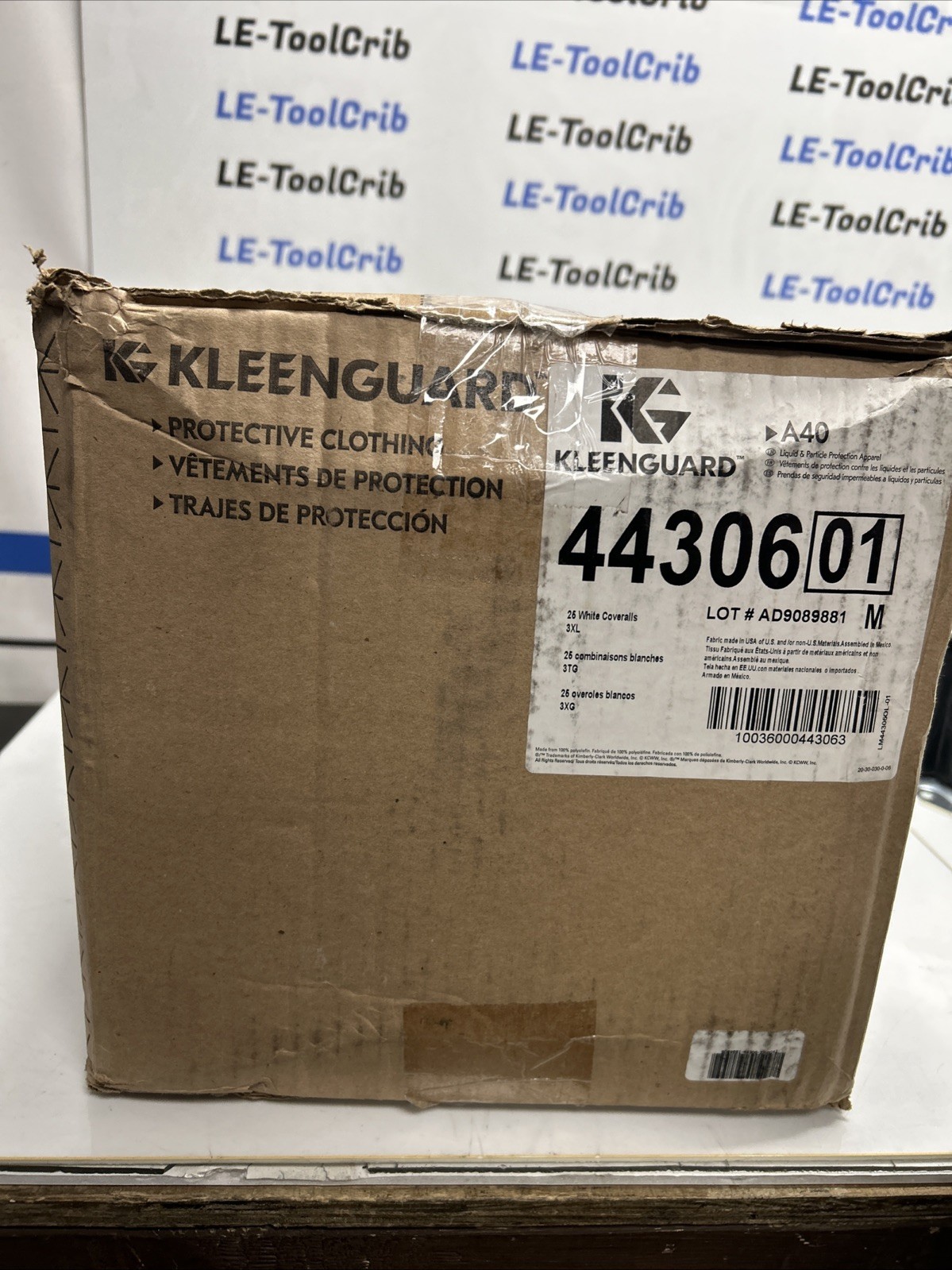 KleenGuard™ 44306 A40 Liquid Particle Protection Disposable Coverall 3XL R-433S