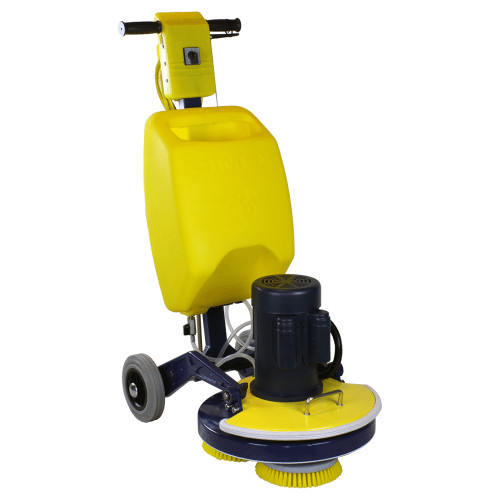 Cimex 15″ Hard Floor Scrubber Machine CR38SC Reversing 6.5gal Stiff Brush Kit