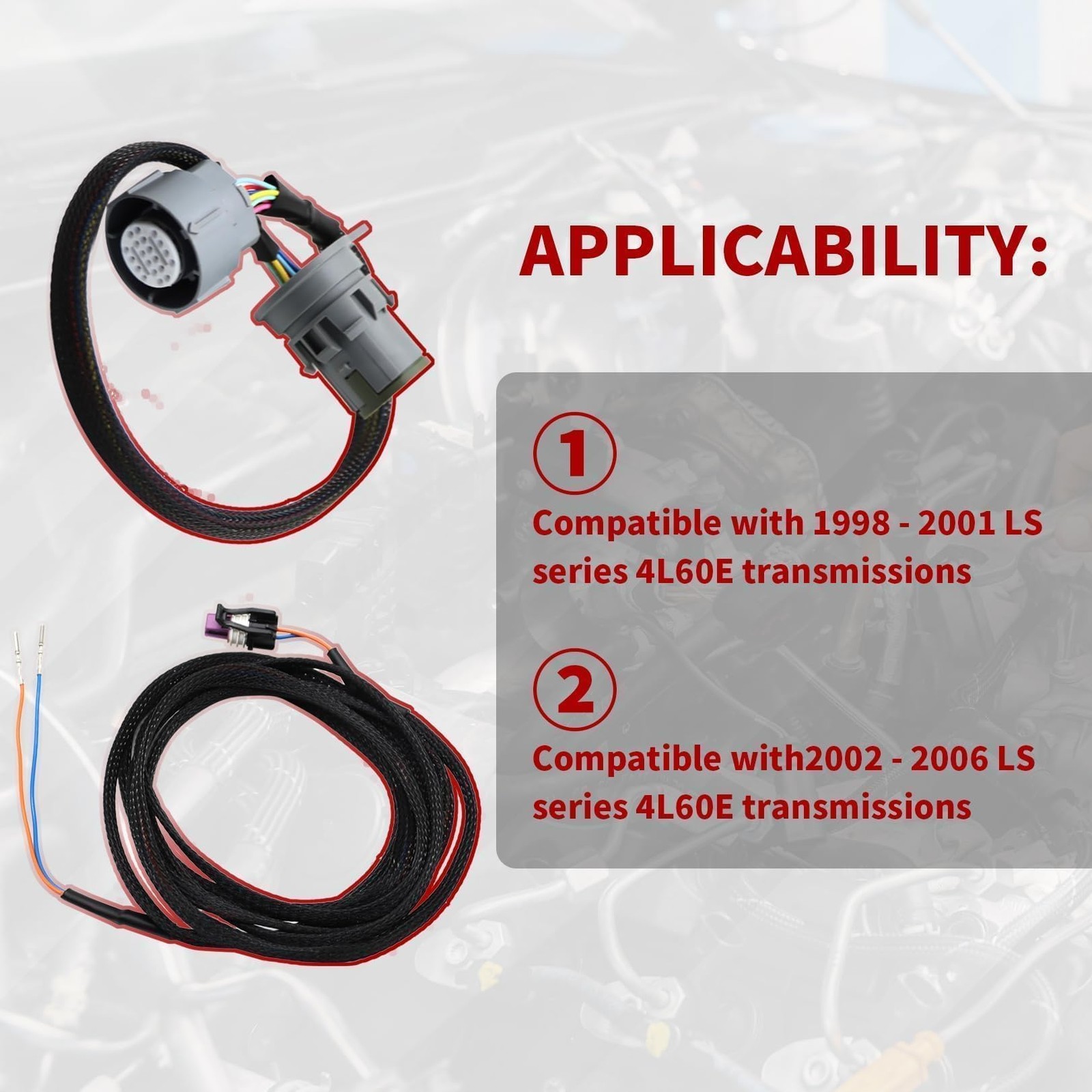 Nakkaa Transmission Adapter Harness Connector 4L60E To 4L80E Swap Compatible