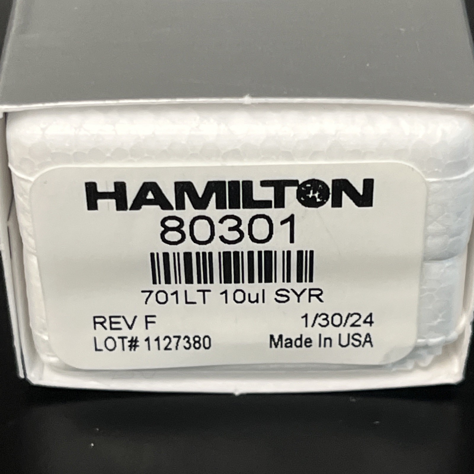HAMILTON 80301 Syringe 701LT 10l