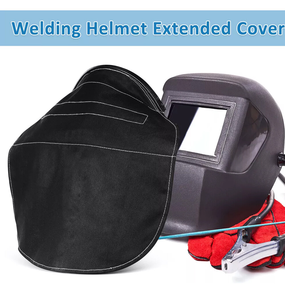 Welding Helmet Cover,Helmet Extended Cover with Press Fit Seal,Compatible,Black