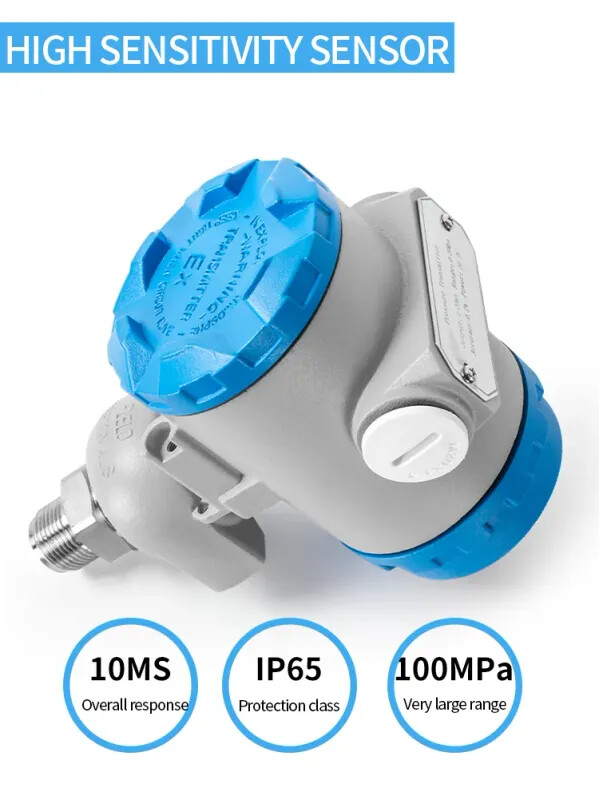 4-20mA Digital Pressure Transducer Sensor 0-10Mpa 0-60Mpa EX-Proof Transmitter