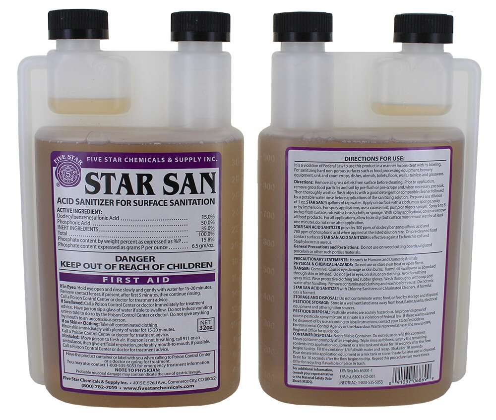 Five Star Star San Sanitizer (32 oz)