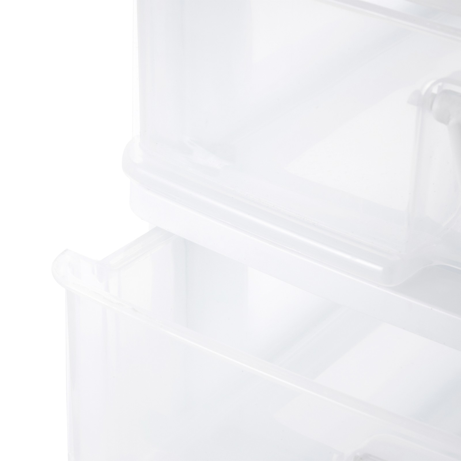 Gracious Living 2 Drawer Desktop Countertop Organizer with Flip Top Lid (3 Pack)
