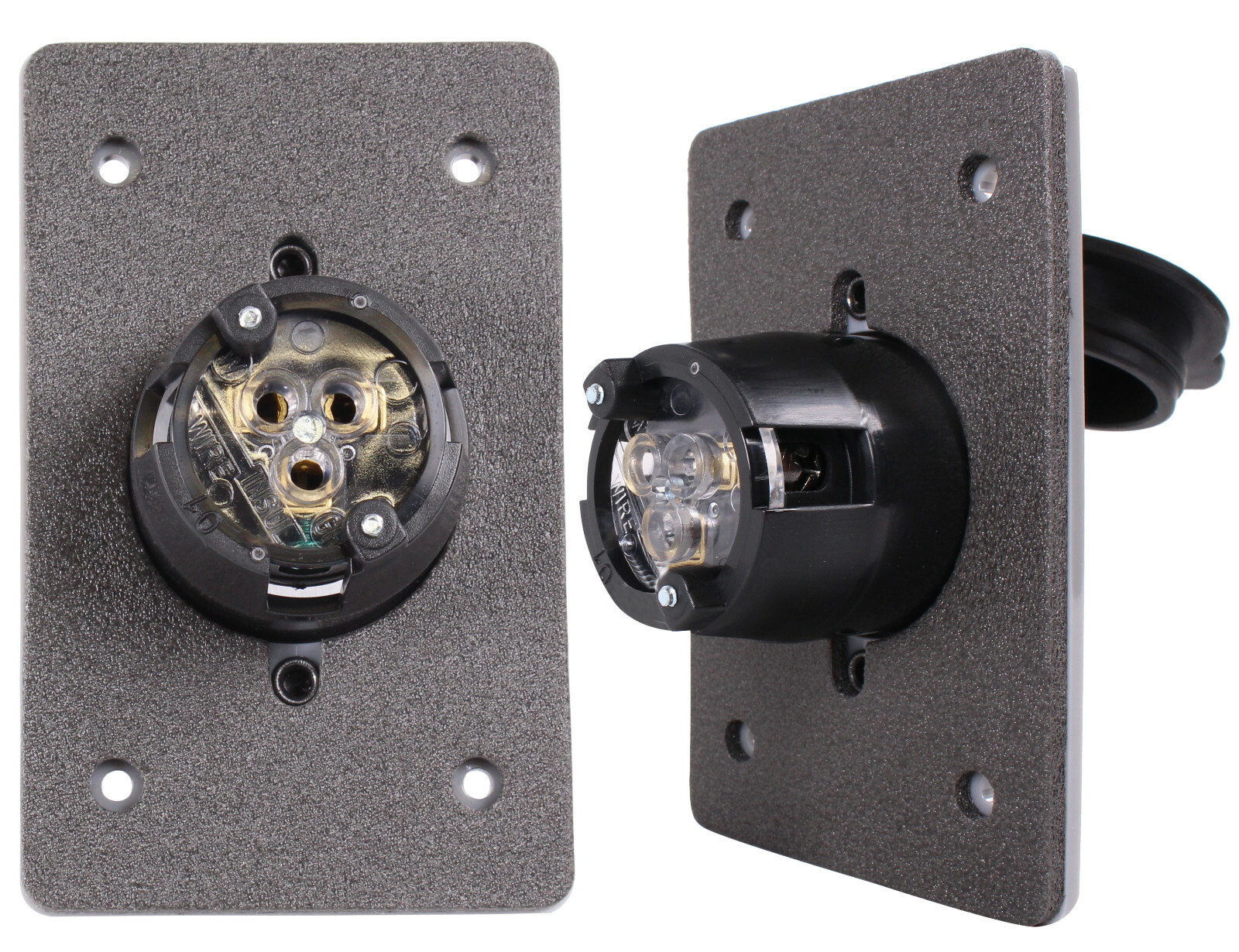 120V, 15A Straight Blade Power Inlet for 1-Gang FS FD Box NEMA 5-15P 5278-CWP