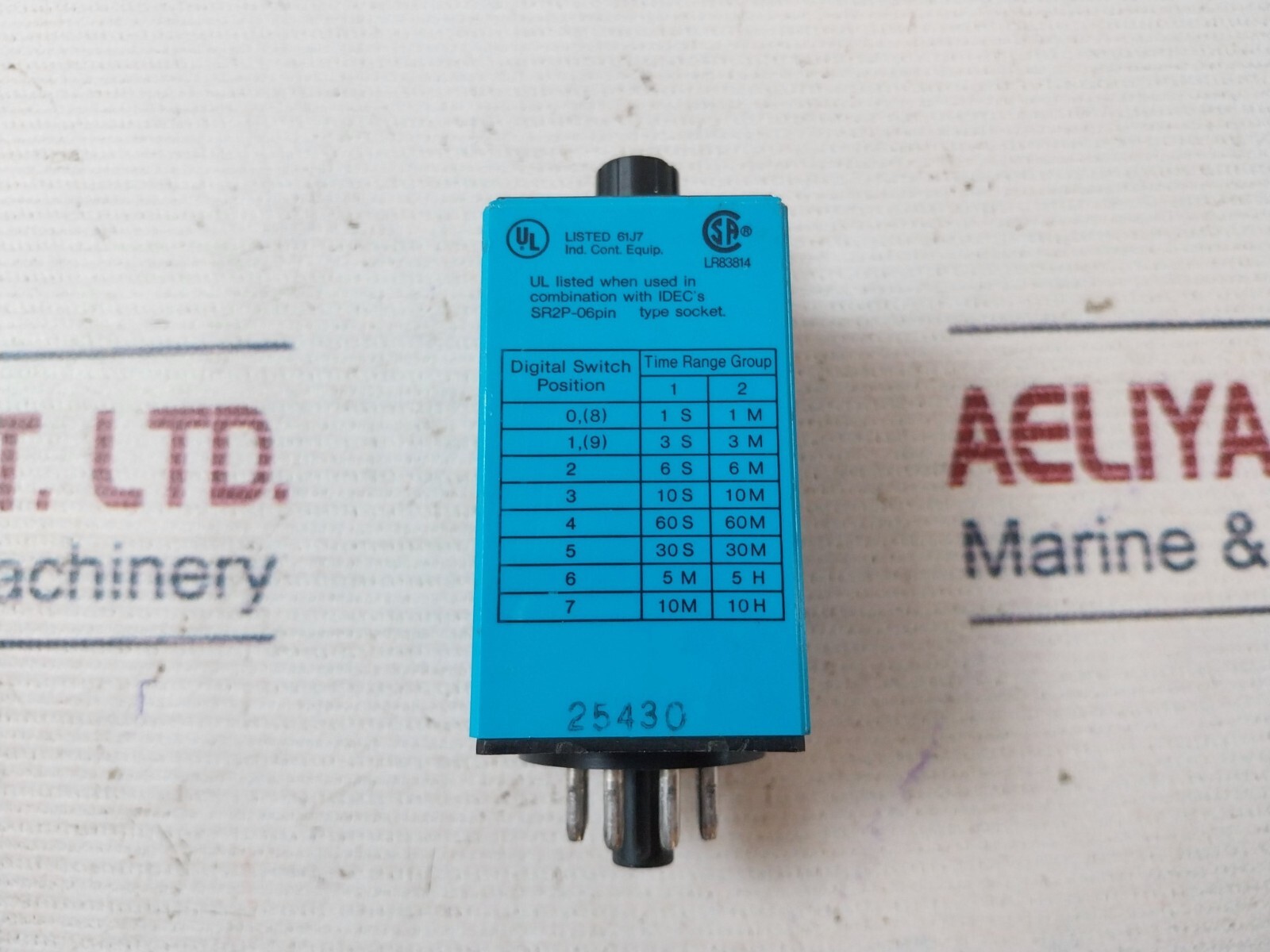 Idec RTE-P11 Electronic Timer 0-30 Sec 10A 120VAC