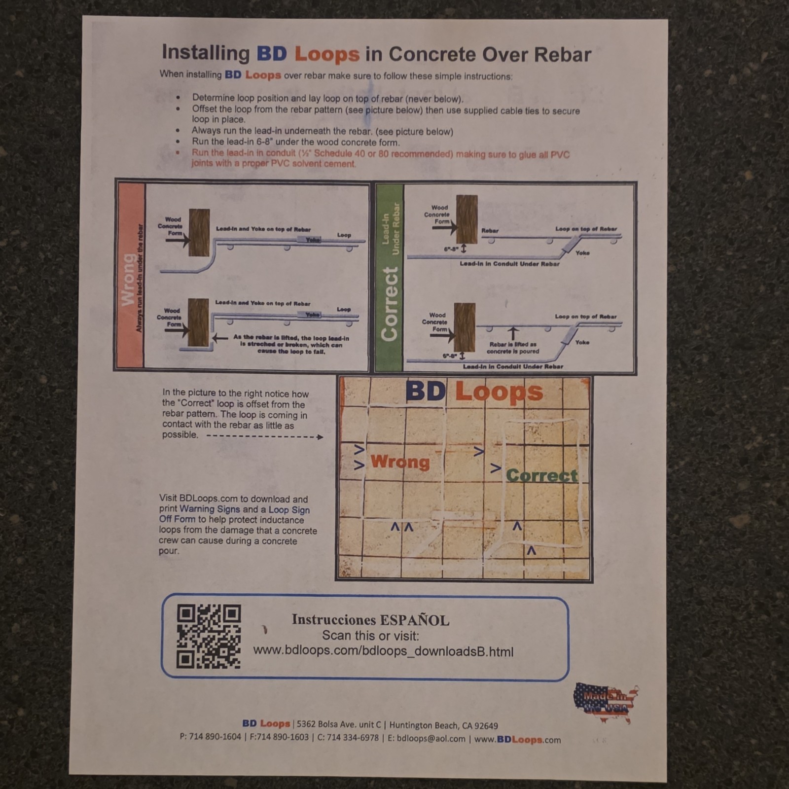 BD Loops EL 24-60 Direct Burial Loop 60 ft Lead-In Copper Sun Resistant