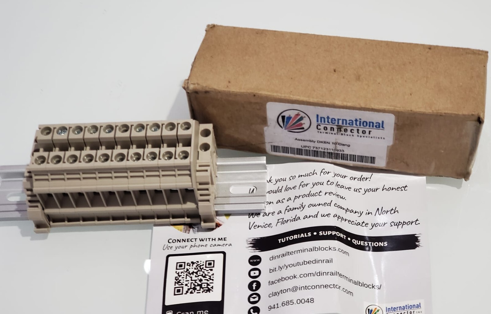 INTERNATIONAL CONNECTOR DK6N 10 GANG ASSEMBLY