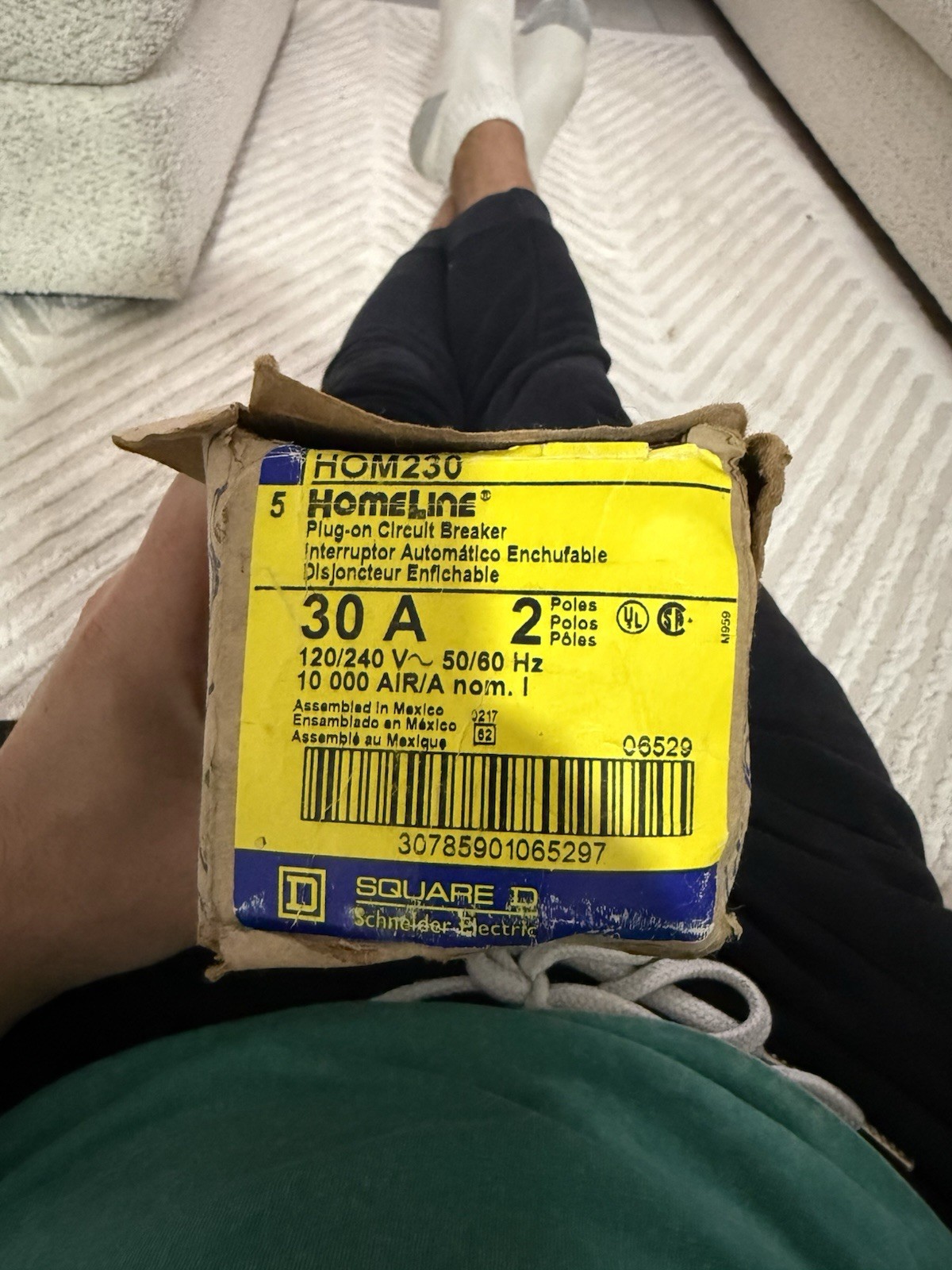 Square D HOM230 30 Amp 2 Pole Circuit Breaker