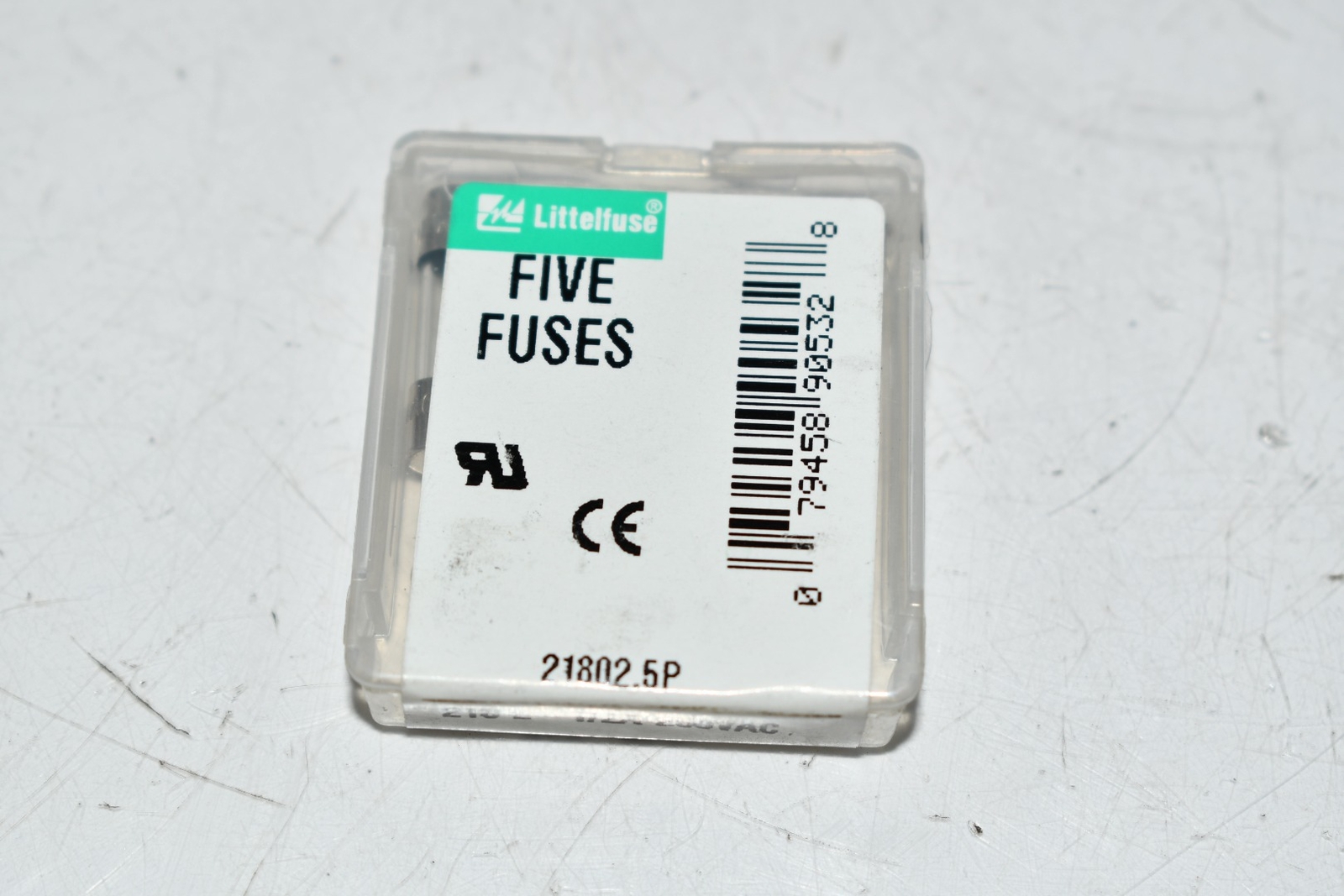 Pack of 5 NEW Littelfuse 021802.5VXP FUSE GLASS 2.5A 250VAC 5X20MM