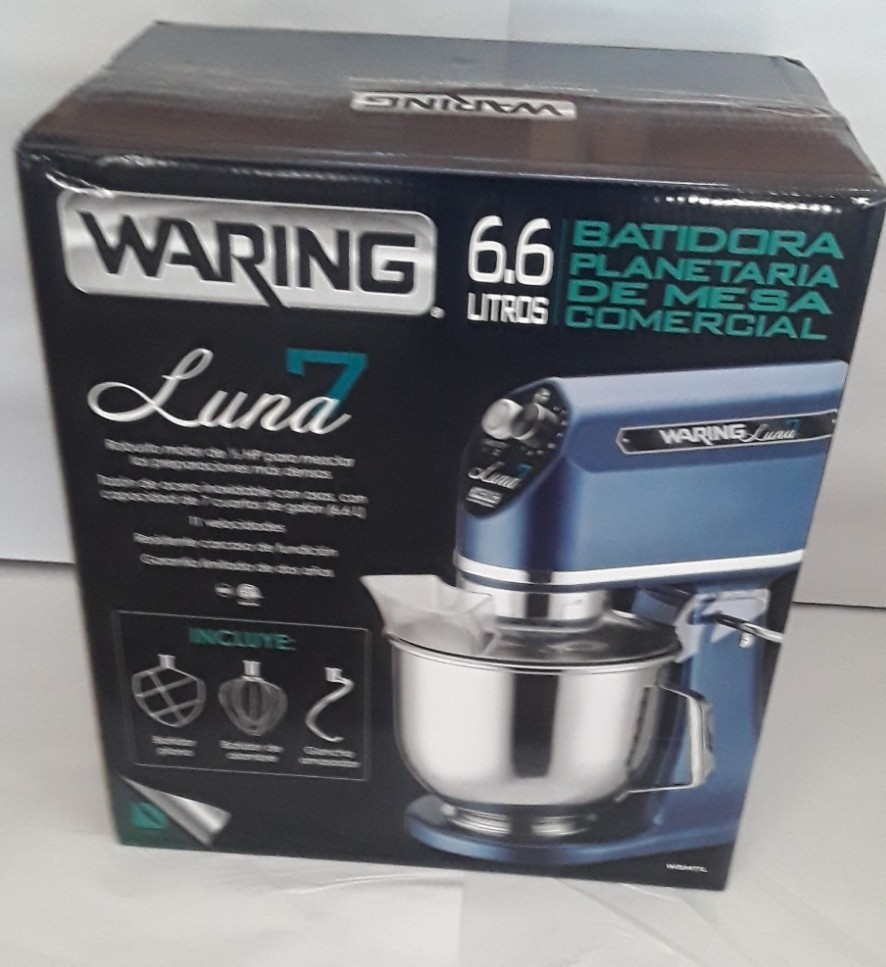 Brand New! WARING WSM7L Commercial Luna Planetary Countertop 7Qt Stand Mixer