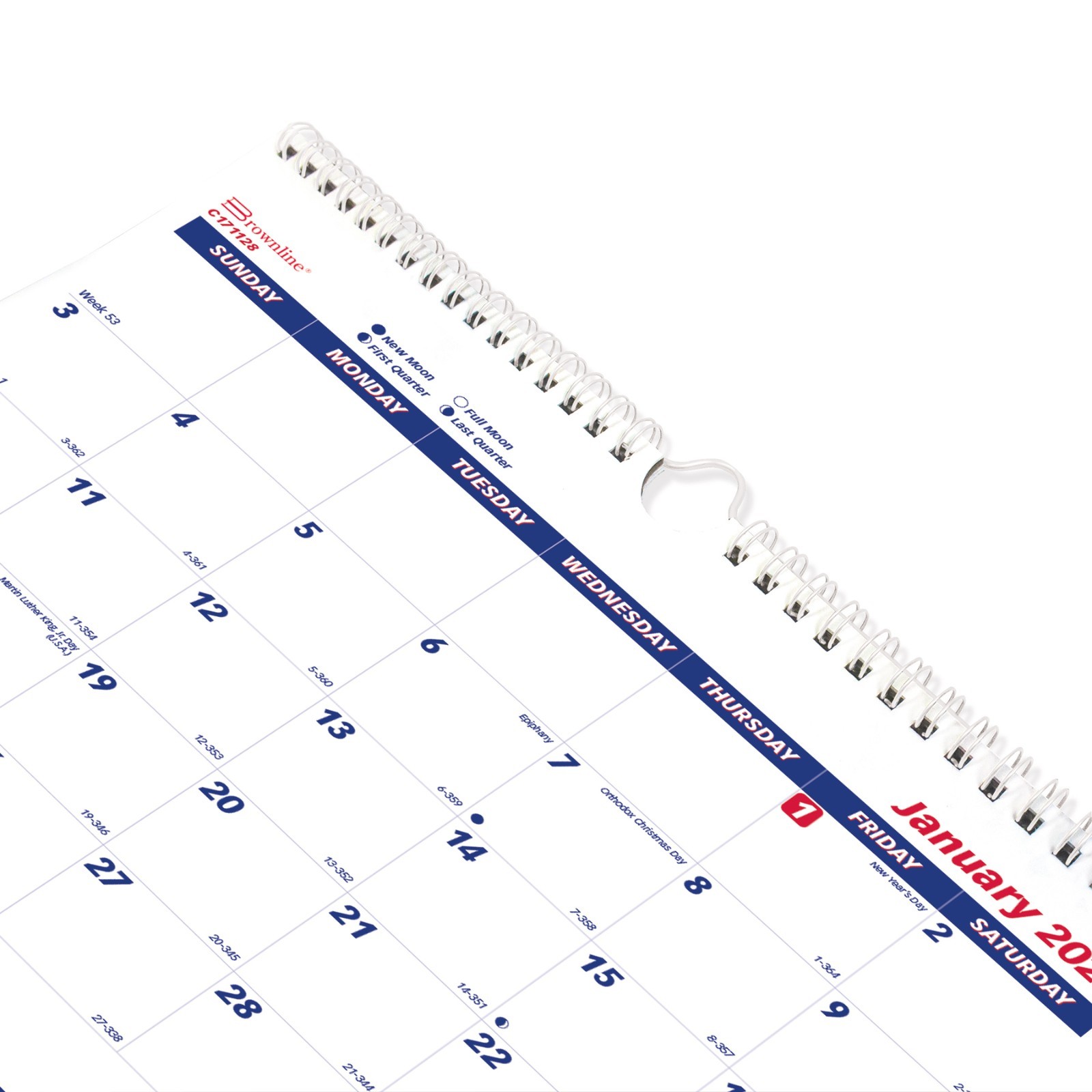 2025 Brownline C171128 3-Month Wall Calendar, 12-1/4 x 27″
