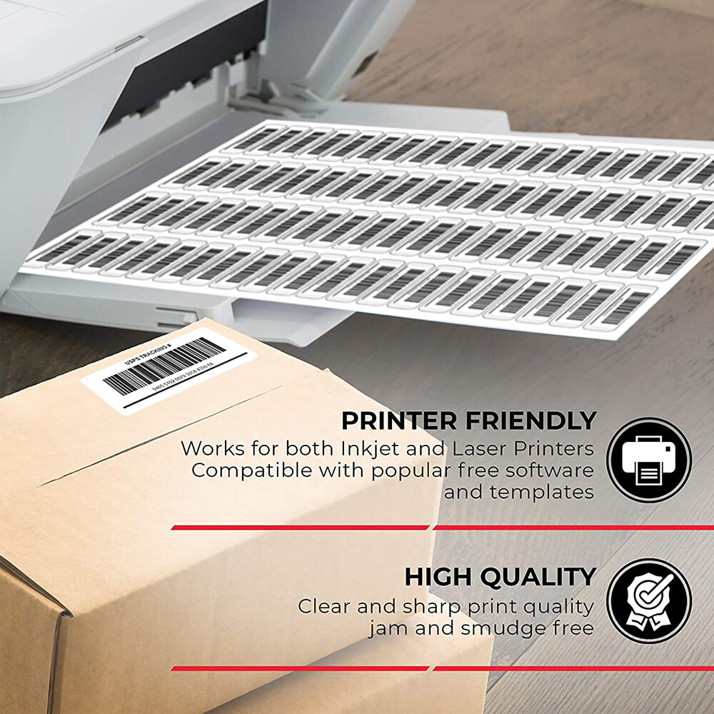 3000-150000 2.625 x 1 Blank Laser / Ink Jet Mailing Adhesive Address Labels USA