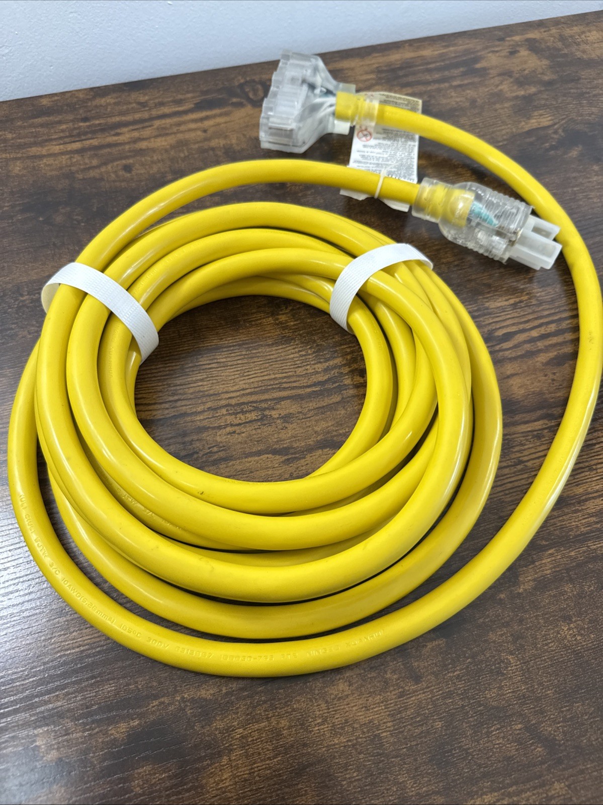 25FT. 30-Amp 125-Volt Fan-Style Generator Extension Cord (L5-30P to three 5-15R)