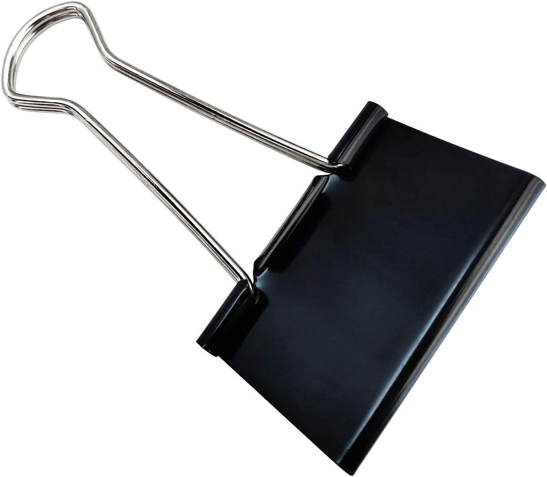 DSTELIN Extra Large Binder Clips 2.4-Inch (12 Pack), Big Paper Clamps for Office