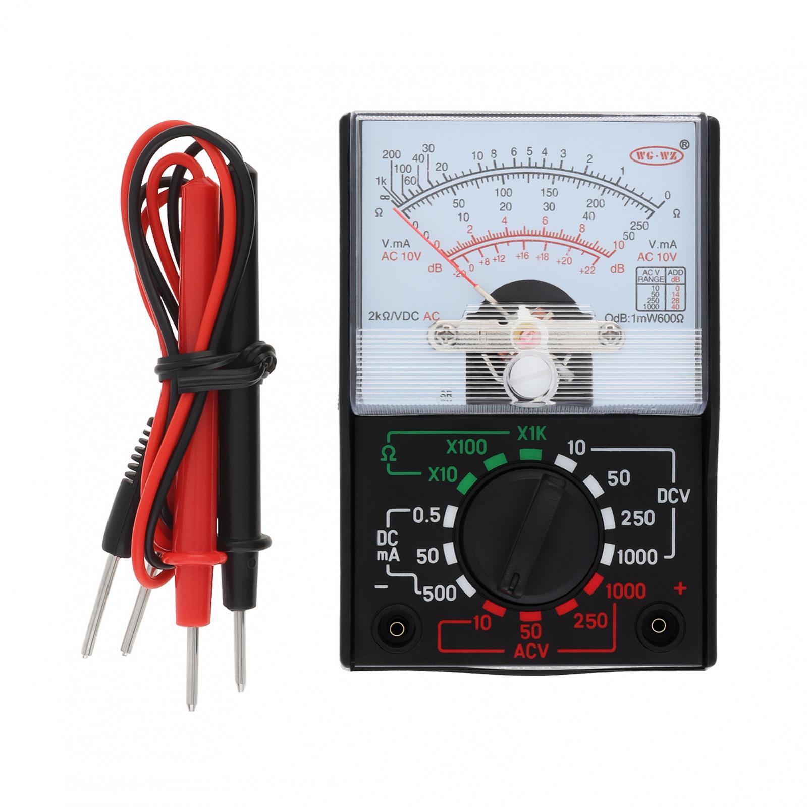 Analog Multimeter AC/DC Voltmeter Ammeter Ohmmeter Tester Meter OHM Volt US
