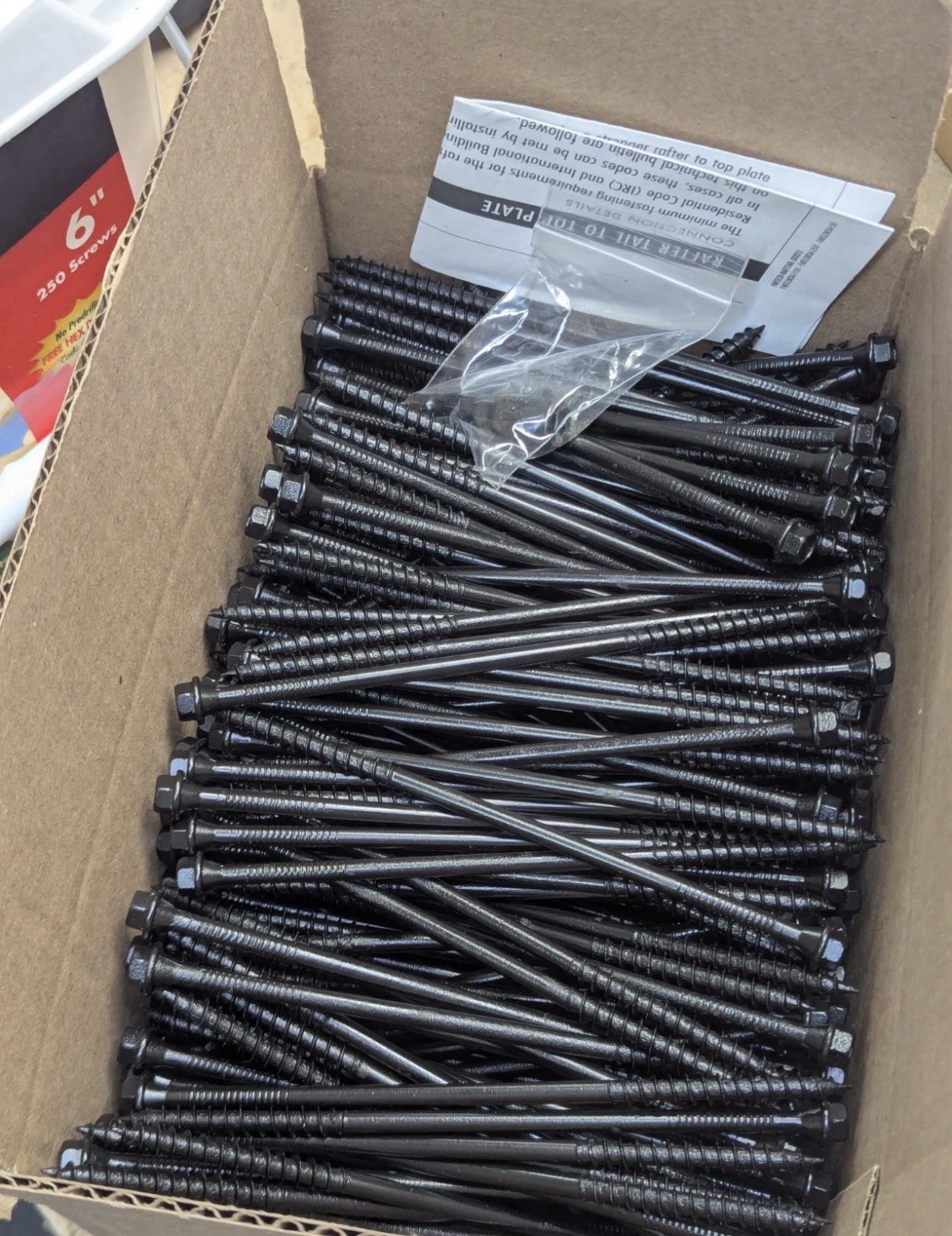 TimberLOK 6″ Wood Screws 250 Pack FastenMaster FMTLOK06 Truss Structural Screw